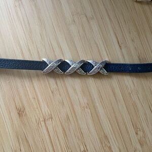 BRIGHTON 07903F 3/8 KRISS KROSS BANDIT BRACELET French Blue